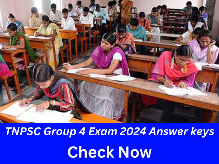 TNPSC Group 4 Exam 2024 Answer keys Download